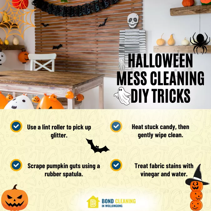 Halloween mess cleaning DIY tricks