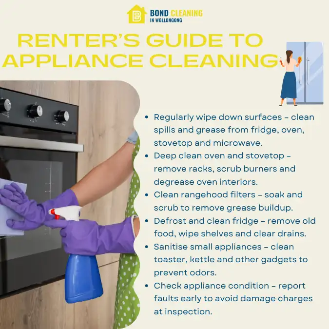 Renter’s Guide To appliance cleaning