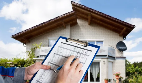 Real estate home property inspecting