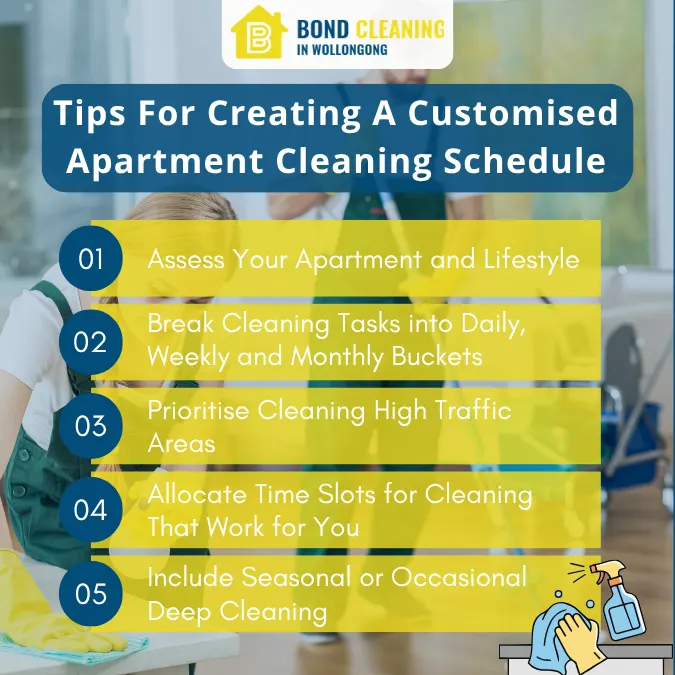 Tips For Creating A Customised Apartment Cleaning Schedule
